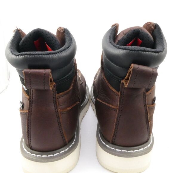 SUREWAY 6" Heavy Duty Soft Toe Full Grain Leather Work Boots Brown Men's US: 8.5 - Picture 5 of 8